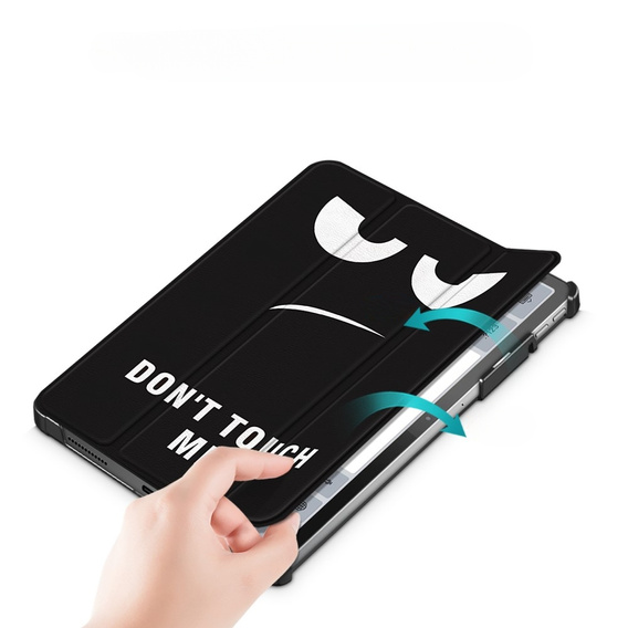 Husă pentru Lenovo Tab P11 Pro Gen 2 TB132FU TB132XU 11.2", cu clapetă, don't touch me