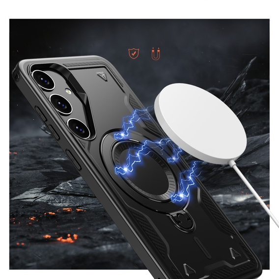 Carcasă pentru Samsung Galaxy S25+ Plus, Military MagSafe, negru