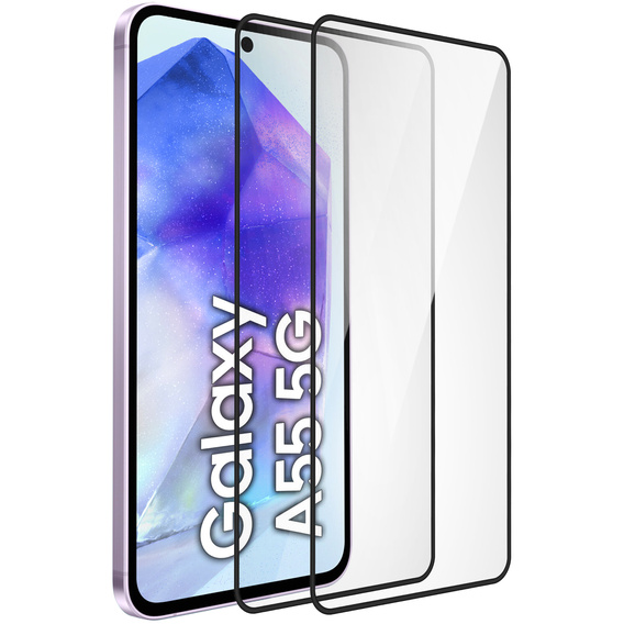 2x sticlă călită ERBORD 3D pentru Samsung Galaxy A55 5G pentru întregul display