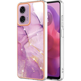 Carcasă de protecție pentru Motorola Moto G24 / G24 Power / G04, Marble Slim Case, violet
