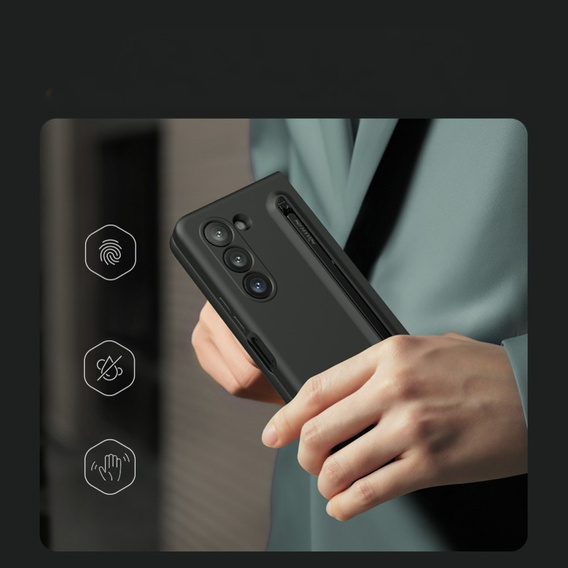 Husă NILLKIN pentru Samsung Galaxy ZFold5 5G, Flex Pure, negru