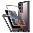 Carcasă pentru Samsung Galaxy S24 Ultra, Shockproof, cu folie, negru