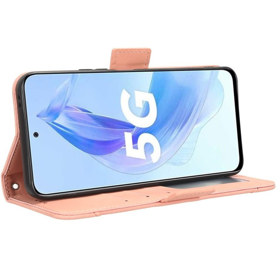 Cu clapetă pentru Honor 90 Lite 5G, Card Slot, roz