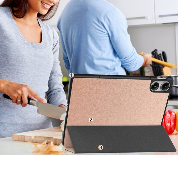 Husă pentru Xiaomi Redmi Pad Pro / Xiaomi Poco Pad, Smartcase, roz rose gold