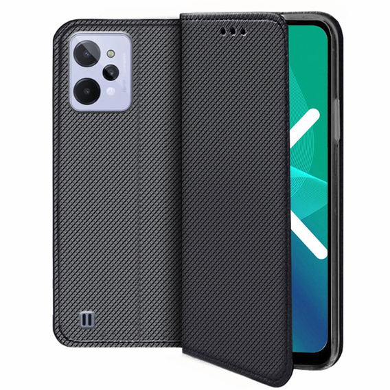 Cu clapetă pentru Realme C31, Wallet Smart Magnet, albastru
