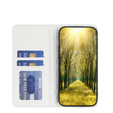 Cu clapetă pentru Samsung Galaxy A54 5G, Wallet, BINFEN COLOR, alb