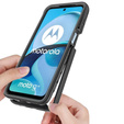 Carcasă pentru Motorola Moto E14 / G24 / G04, Shockproof, cu folie, negru