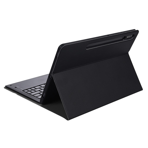 Carcasă + tastatură Samsung Galaxy Tab S9+, Leather Pen Slot, negru