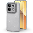 Carcasă pentru Xiaomi Redmi Note 13 5G, Glittery Powder, gri + sticlă călită 9H