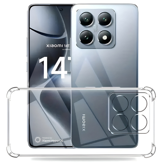 Huse pentru Xiaomi 14T Pro, Dropproof, transparentă