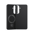 Carcasa BENKS Kevlar pentru Samsung Galaxy S25, pentru MagSafe, Carbon Fiber, negru