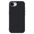 Carcasa ABEEL pentru iPhone 16e, Carbon Fiber, pentru MagSafe, negru