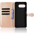 Husa cu clapetă pentru T Phone 3 5G, Wallet Rhombus, de aur