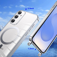 Husă pentru Samsung Galaxy S25+ Plus, Electro MagSafe, de argint + Lanyard