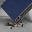 Husă pentru Samsung Galaxy Tab S9 Plus, Smartcase cu spațiu pentru stylus, albastru