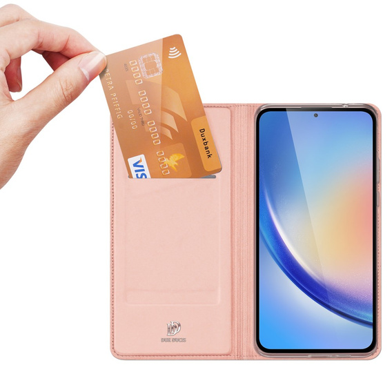 Dux Ducis Huse pentru Samsung Galaxy A35 5G, Skinpro, roz rose gold