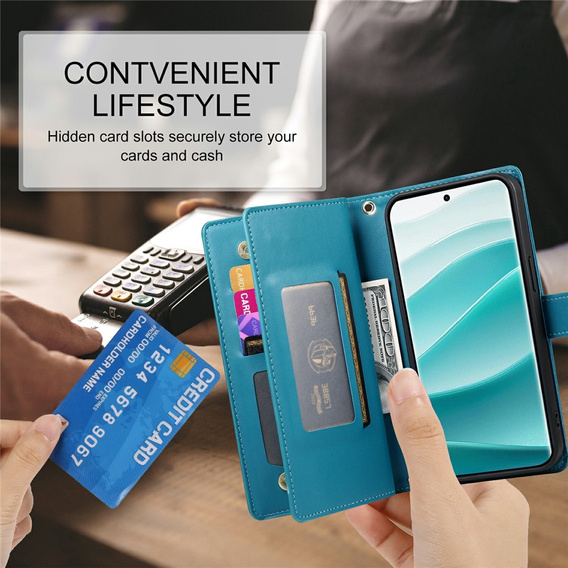 Husă flip cu buzunar cu fermoar pentru Xiaomi Redmi Note 15 Pro 5G