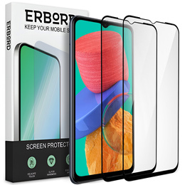 2x sticlă călită pentru Samsung Galaxy M33/M12/A32/A12 5G, ERBORD 3D pentru întregul display