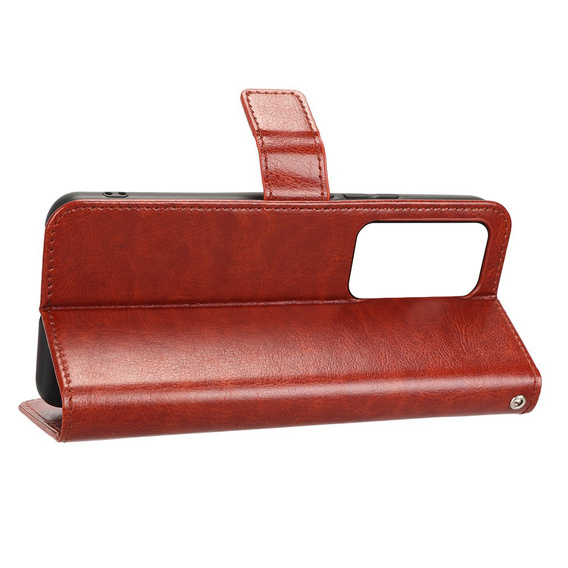 Cu clapetă pentru Xiaomi 12T / 12T Pro, Crazy Horse Wallet, maro