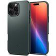 Carcasa Spigen pentru iPhone 16 Pro, Thin Fit Mag, verde + sticlă temperată 9H