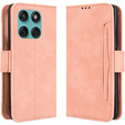 Cu clapetă pentru Motorola Edge 60 / 60 Fusion, Card Slot, roz