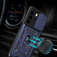 Husă blindată pentru Infinix Hot 50 Pro+ 4G, CamShield Slide, albastru