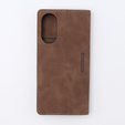 Husă pentru Oppo A78 4G, ERBORD Vintage, portofel cu clapetă, cafea