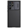 Carcasă blindată Nillkin pentru Samsung Galaxy S23 Ultra, CamShield Pro, negru