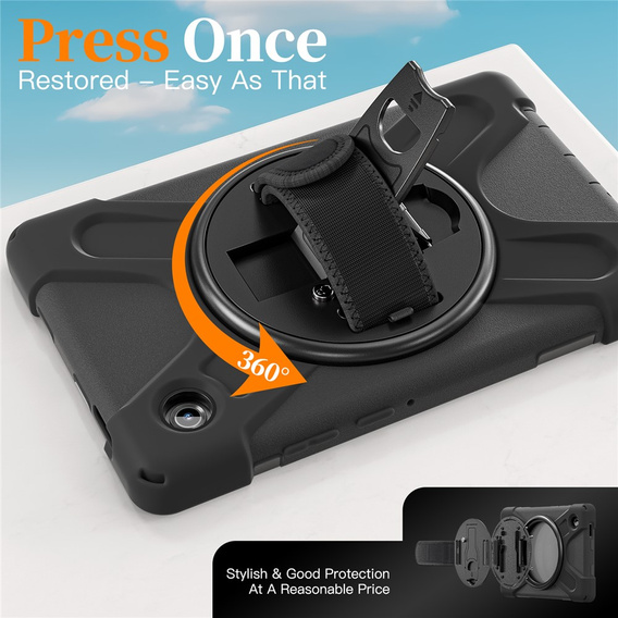 Husă blindată cu suport și curea de umăr pentru Samsung Galaxy Tab A11