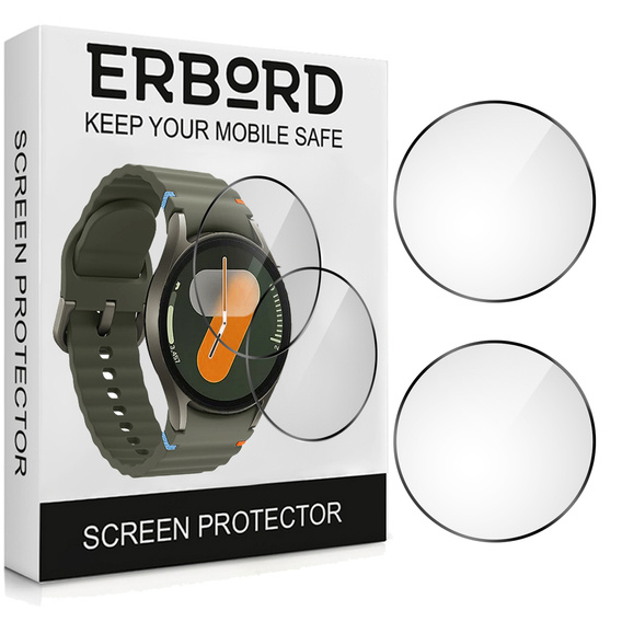 2x ERBORD Hybrid Glass pentru Samsung Galaxy Watch 7 40mm