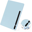 Husă pentru Samsung Galaxy Tab S10+ Plus, Smartcase cu spațiu pentru stylus, albastru