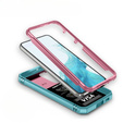 Husă blindată pentru Samsung Galaxy S23, CamShield Slide, roz / verde