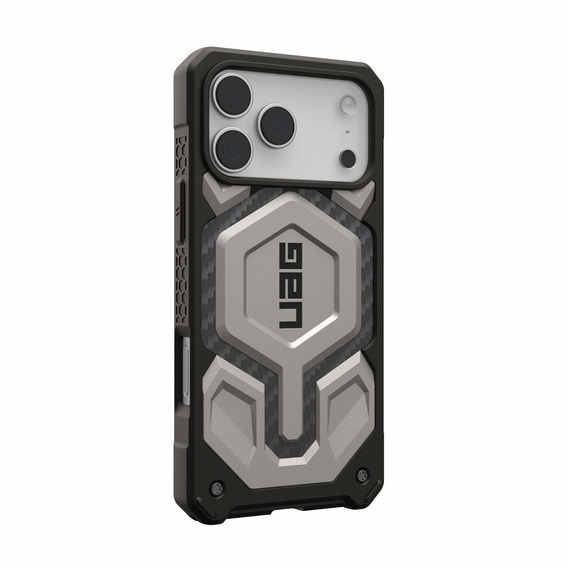 Carcasă Urban Armor Gear pentru iPhone 17 Pro Max, Monarch Pro Kevlar MagSafe, Titan