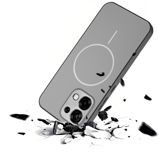 Husă MagSafe pentru Oppo A6 Pro 5G, gri titan