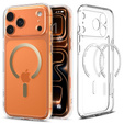 Carcasă Spigen pentru iPhone 17 Pro, Ultra Hybrid MagSafe, transparentă / aurie