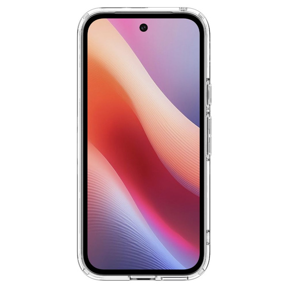 Carcasă MagSafe Spigen pentru Google Pixel 9A, Ultra Hybrid, transparent / alb + 9H Tempered Glass
