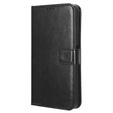 Cu clapetă pentru T Phone 2 Pro 5G, Crazy Horse Wallet, negru