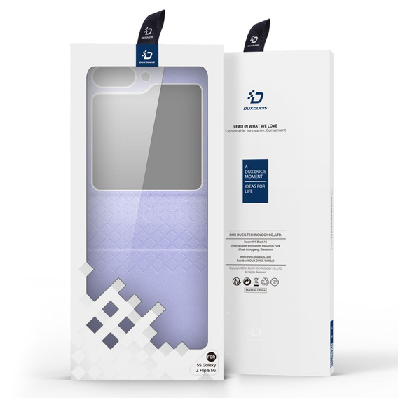 Husă Dux Ducis pentru Samsung Galaxy Z Flip5 5G, Bril, violet