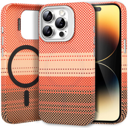 Carcasă pentru iPhone 14 Pro Max, cadru Kickstand, pentru MagSafe, Sunset Orange