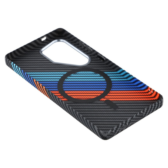 Carcasa pentru Samsung Galaxy S25 Ultra, Carbon Fiber MagSafe, albastru închis
