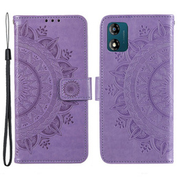 Cu clapetă pentru Motorola Moto E13, Mandala Flower, violet