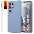 Carcasă Spigen pentru Samsung Galaxy S25 Ultra, Silicone Fit Mag, albastru + sticlă călită