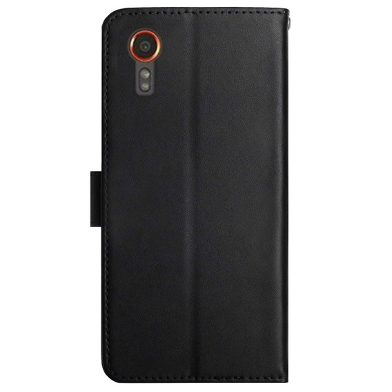 Husa cu clapetă pentru Samsung Galaxy Xcover 7, Split Leather, negru