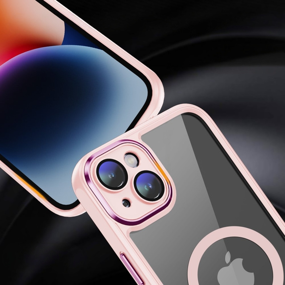 Husă pentru iPhone 13, ERBORD Impact Guard, MagSafe, roz