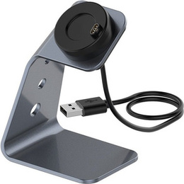 Stație de andocare USB din aluminiu pentru Garmin Fenix 7/7S/7X/6/6X/6S, gri