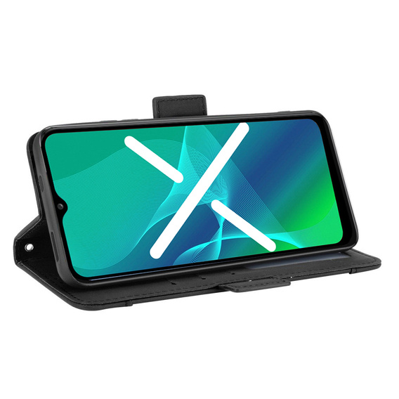 Cu clapetă pentru OPPO A54 5G / A74 5G / A93 5G, Card Slot, negru