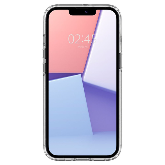 Carcasă MagSafe Spigen pentru iPhone 13 Mini, Ultra Hybrid, alb + 9H Tempered Glass