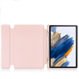 Husă pentru tastatură pentru Samsung Galaxy Tab A9+, Rotary 360° Leather, roz rose gold