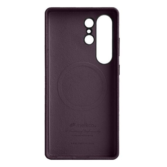 Carcasă MELKCO pentru Samsung Galaxy S25 Ultra, din piele, violet