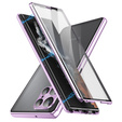 Carcasa Magnetic Dual Glass MagSafe pentru Samsung Galaxy S24 Ultra, violet